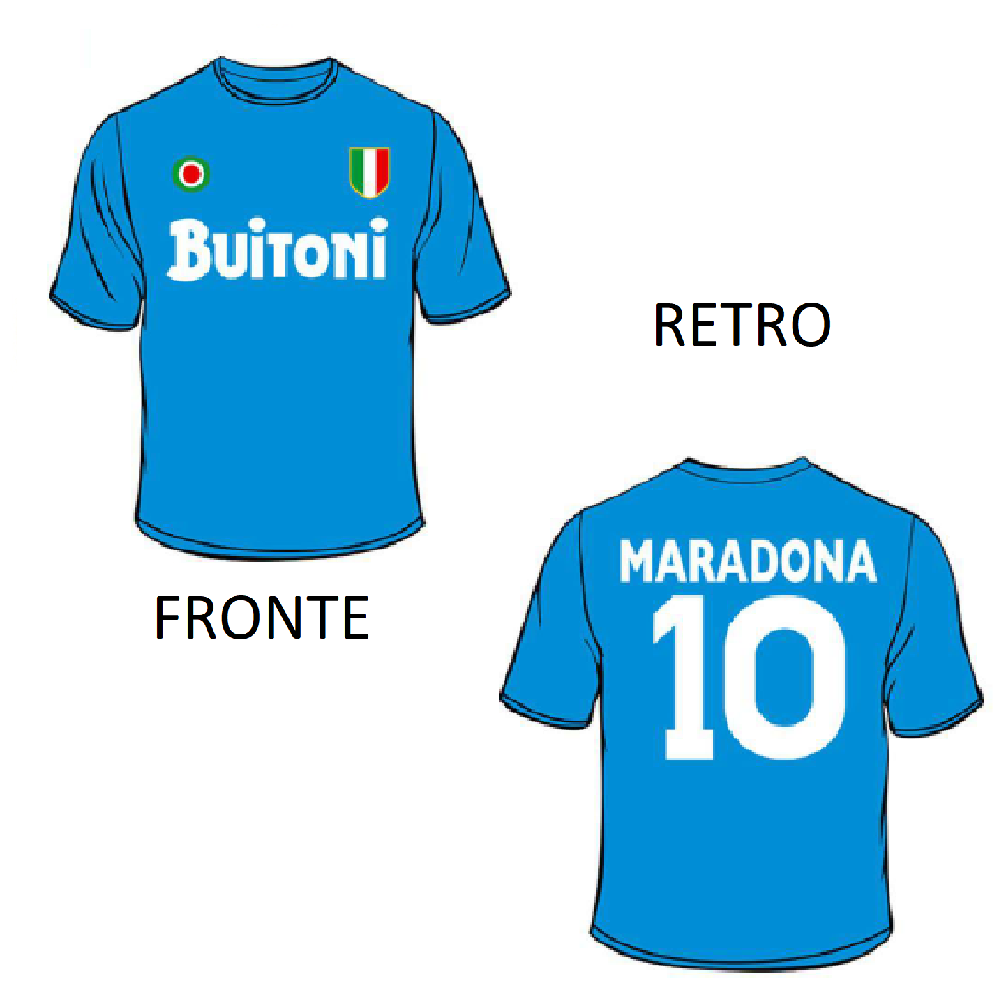 Maglia Maradona Buitoni (taglia S)